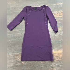 Purple long sleeve dress